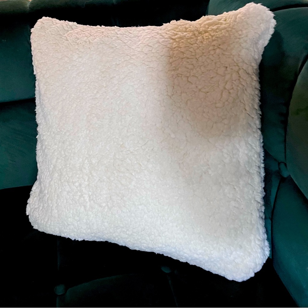 Reversible Sherpa/Denim Pillow Cover